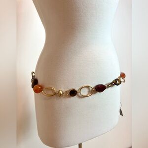 CHAIN METAL BELT IN GOLD